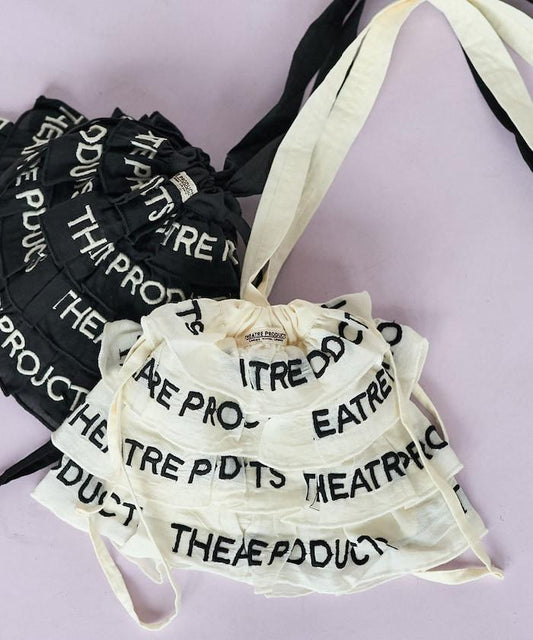 設計 標誌刺繡 褶邊肩揹包