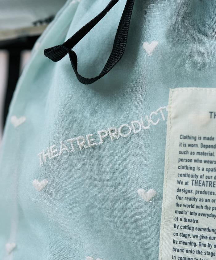 聯名 透明心形刺繡提包