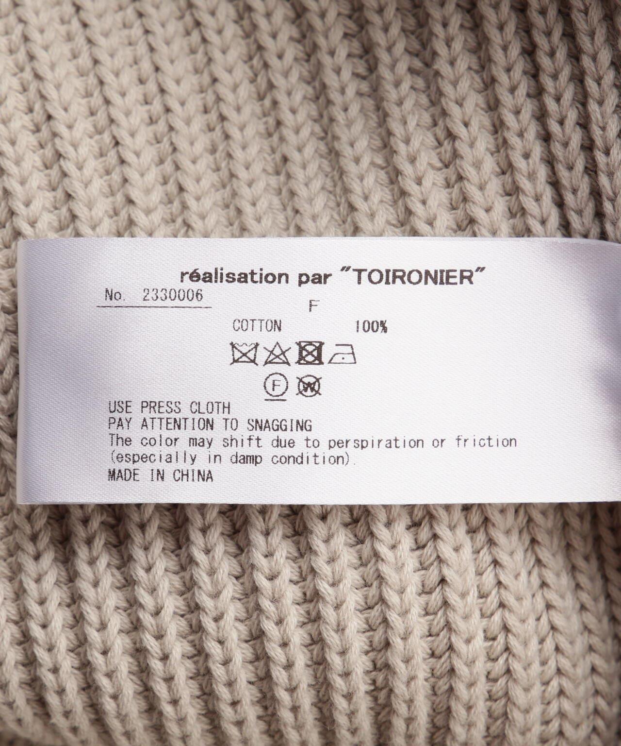 Toironier/託瓦羅尼耶/半拉鍊針織衫