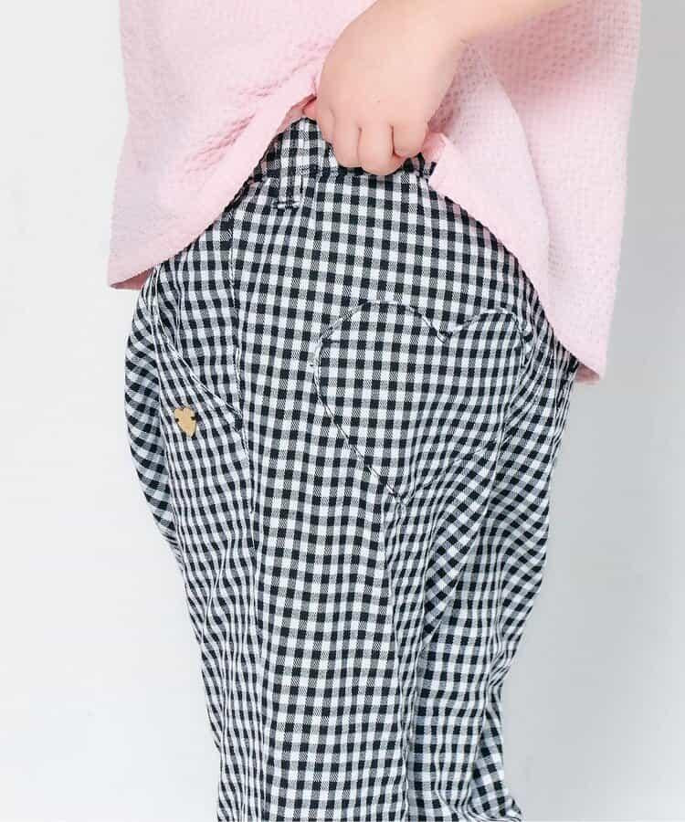 心形口袋修身七分褲