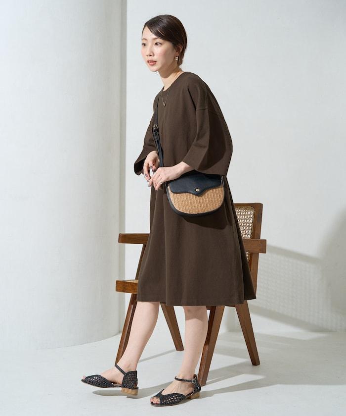 大尺寸T恤短袖迷你連衣裙