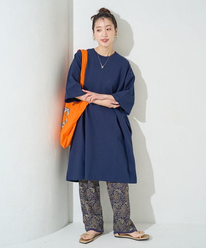 大尺寸T恤短袖迷你連衣裙