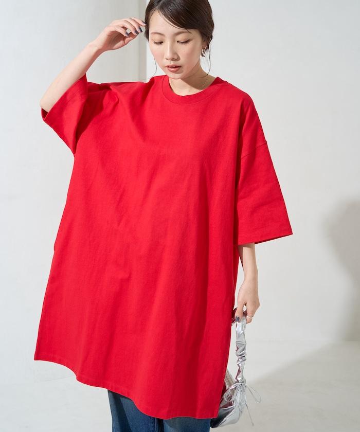 大尺寸T恤短袖迷你連衣裙