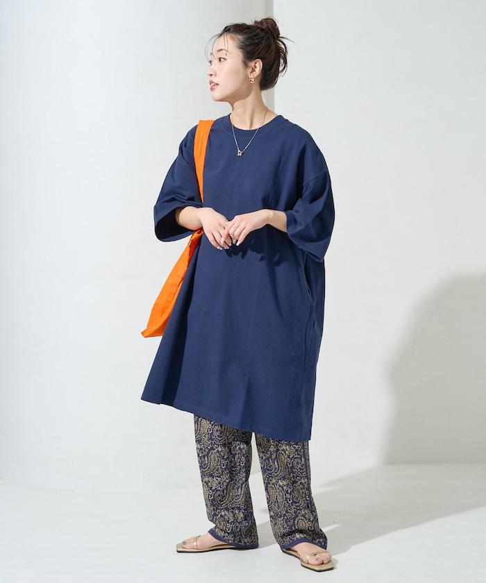 大尺寸T恤短袖迷你連衣裙