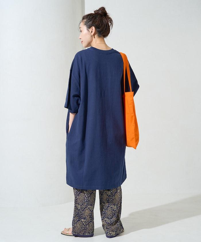 大尺寸T恤短袖迷你連衣裙