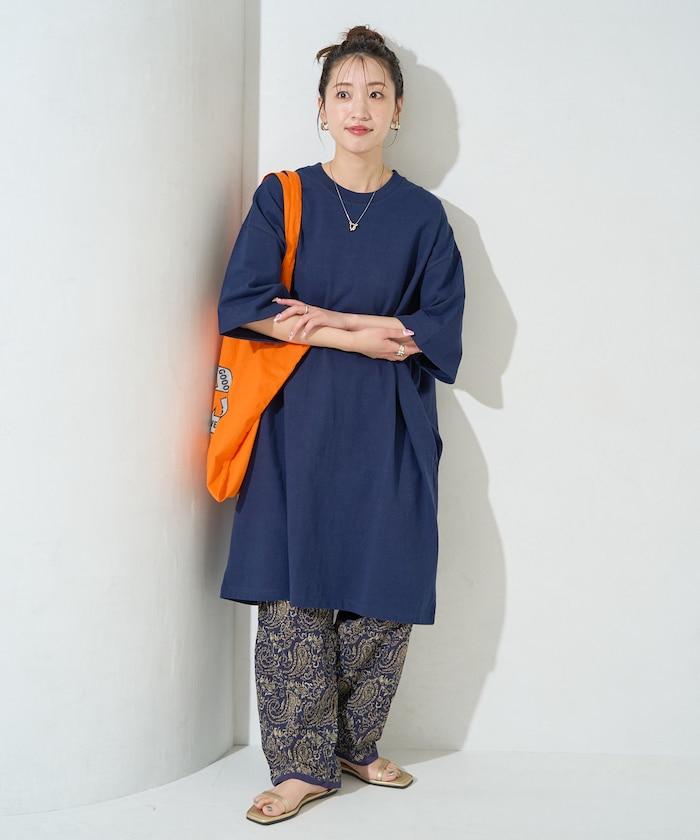 大尺寸T恤短袖迷你連衣裙