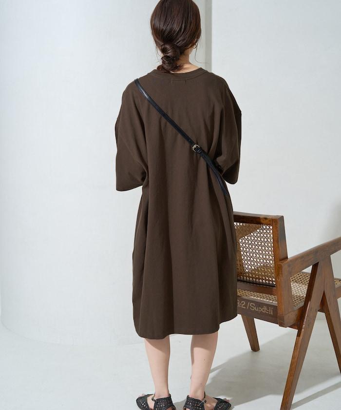 大尺寸T恤短袖迷你連衣裙