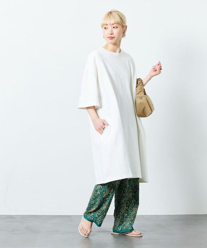 大尺寸T恤短袖迷你連衣裙