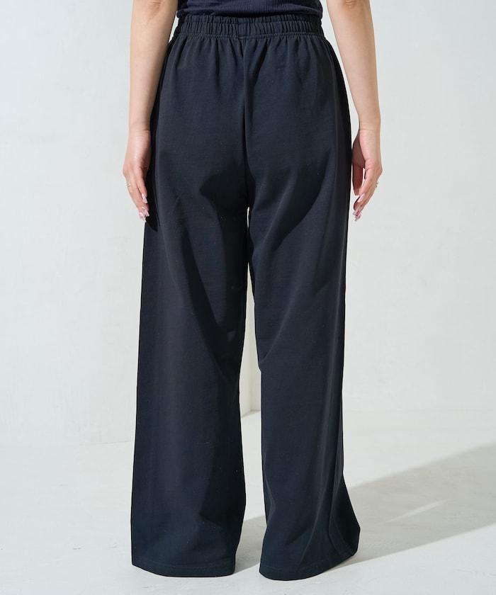 V領法式短袖褲裝套裝(T恤衫·休閒褲)