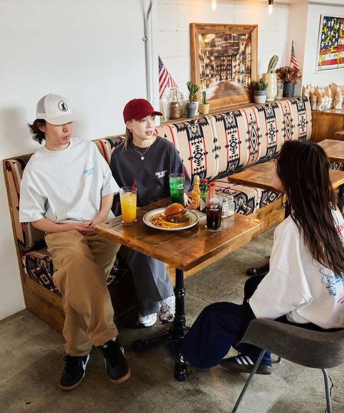 SHE WOLF DINER×FREAK'S STORE/海狼餐廳 聯名 大尺寸 後背印花T恤/CAR