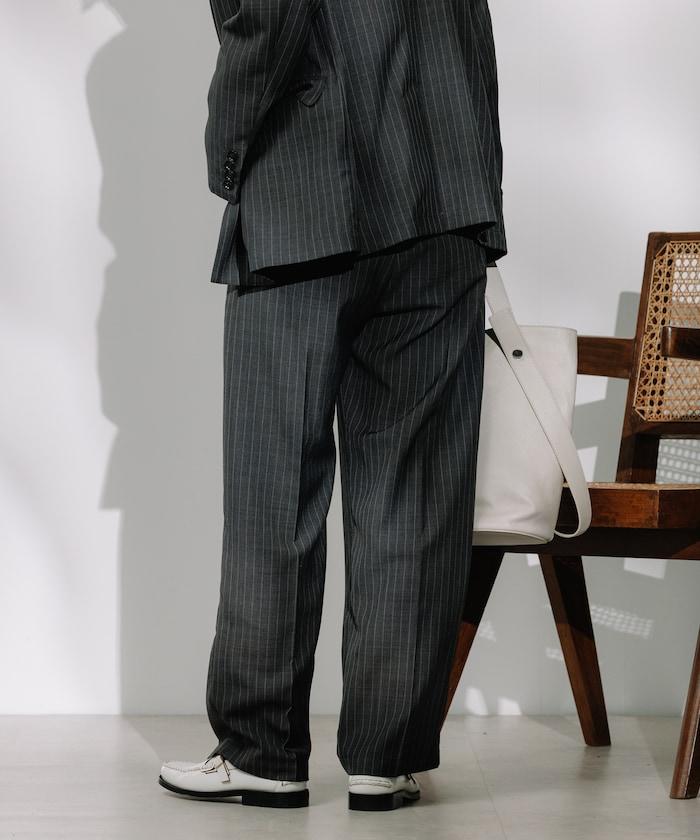 亞麻觸感 褶皺 寬鬆褲