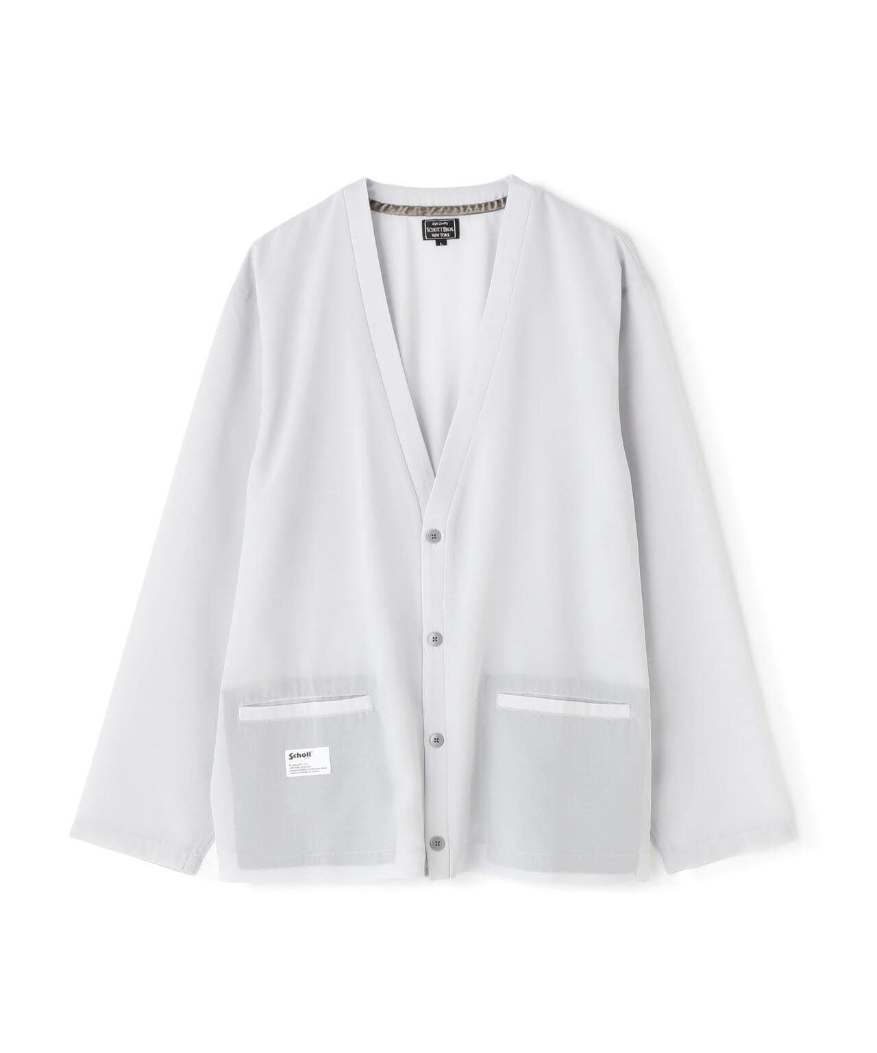 SLUB CHIFFON CARDIGAN/亞麻紗雪紡開衫