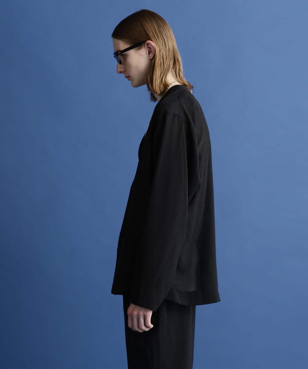 SLUB CHIFFON CARDIGAN/亞麻紗雪紡開衫