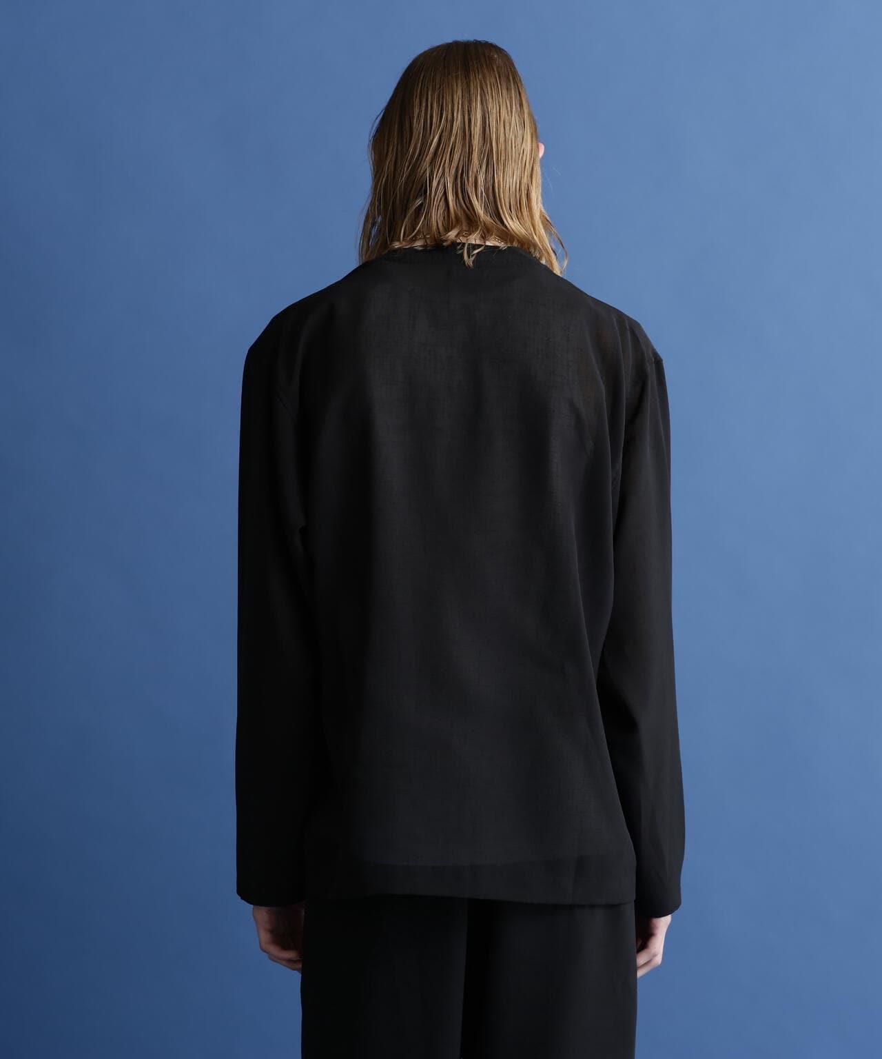 SLUB CHIFFON CARDIGAN/亞麻紗雪紡開衫
