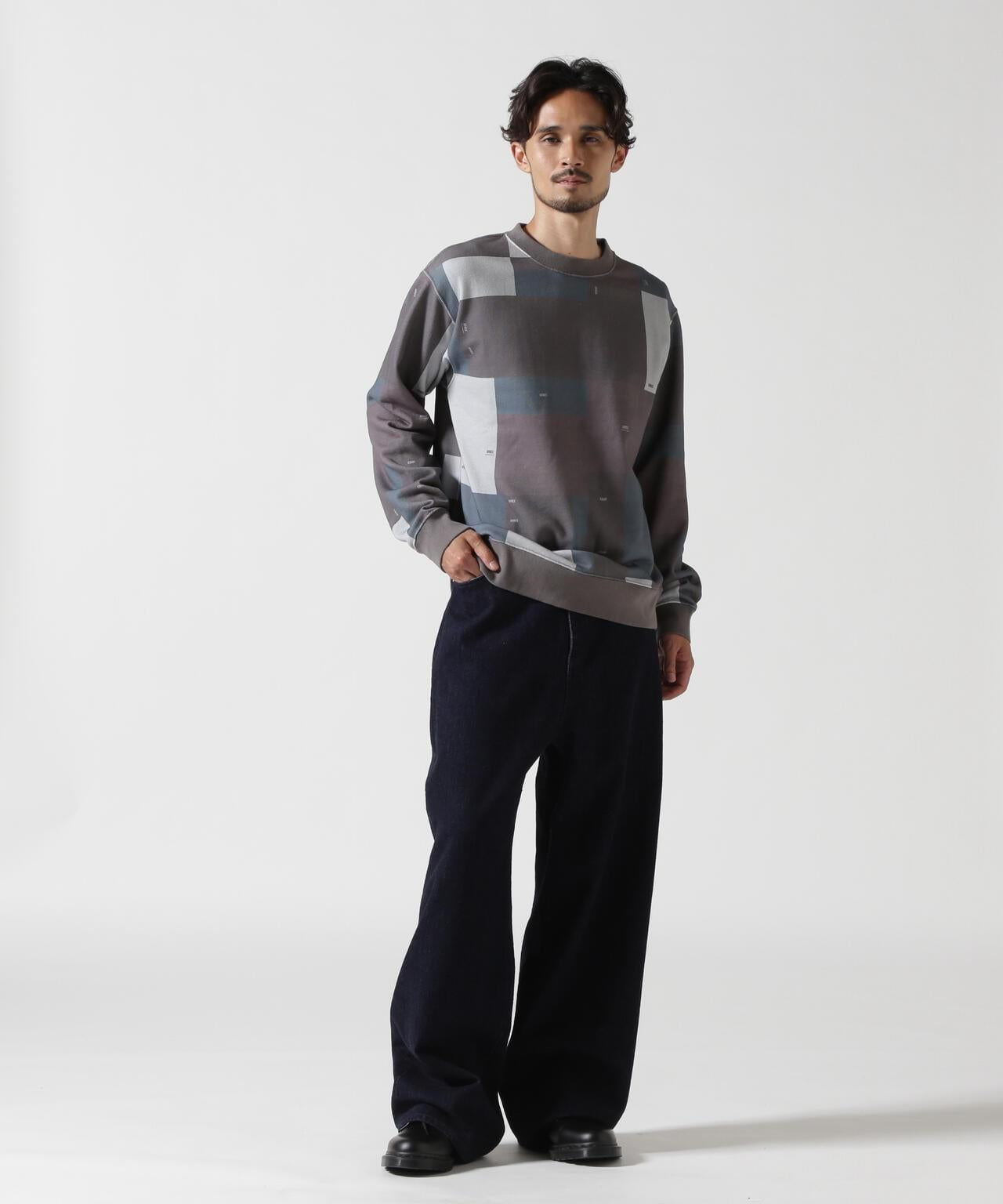 CREW NECK SWEAT GEOMETRY / 圓領衛衣 幾何圖案 / AVIREX / 阿維雷克斯
