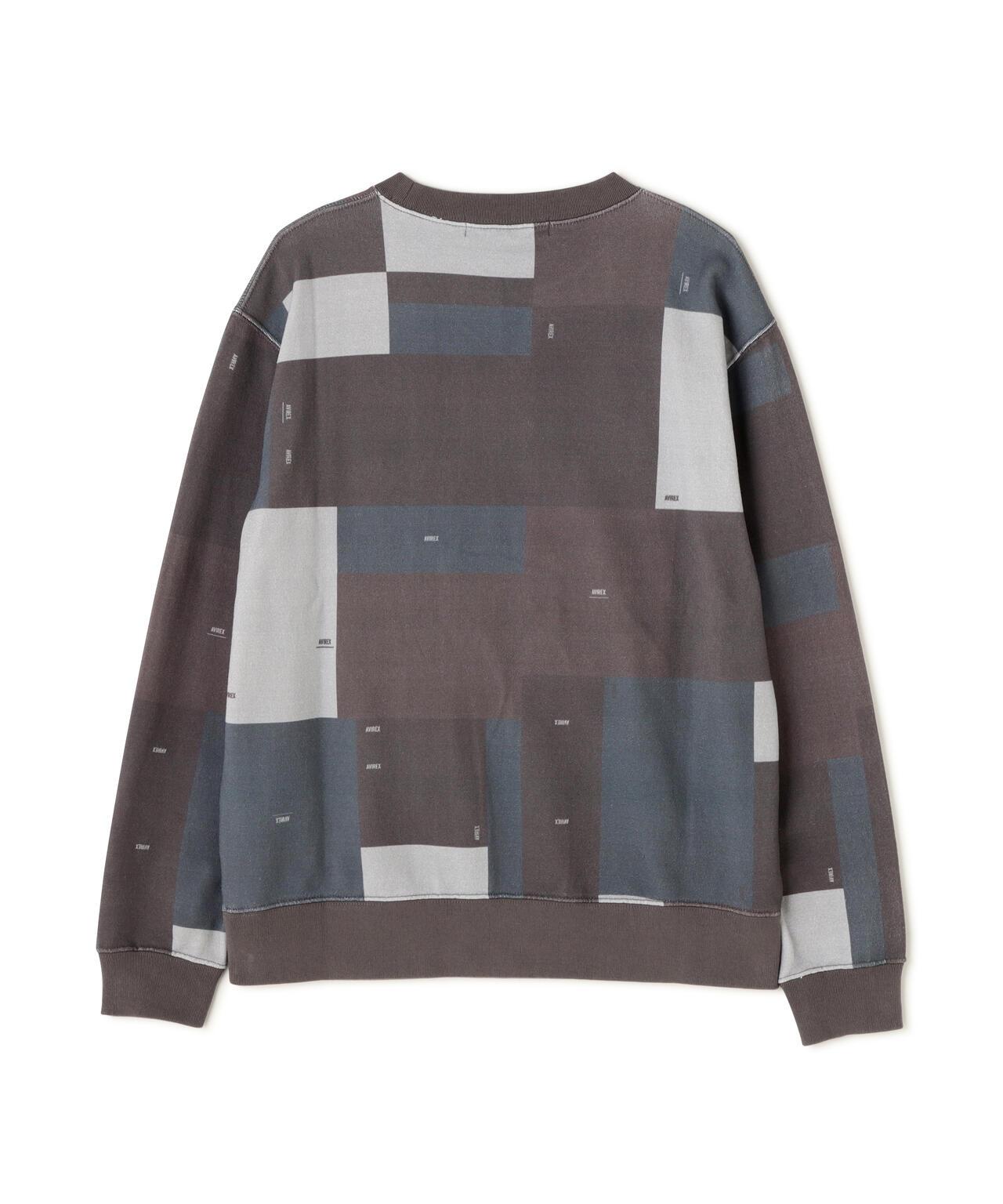 CREW NECK SWEAT GEOMETRY / 圓領衛衣 幾何圖案 / AVIREX / 阿維雷克斯