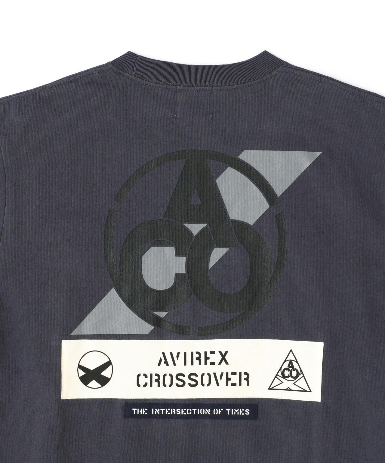 《CROSSOVER》拼接T恤 / AVIREX / 阿維雷克斯
