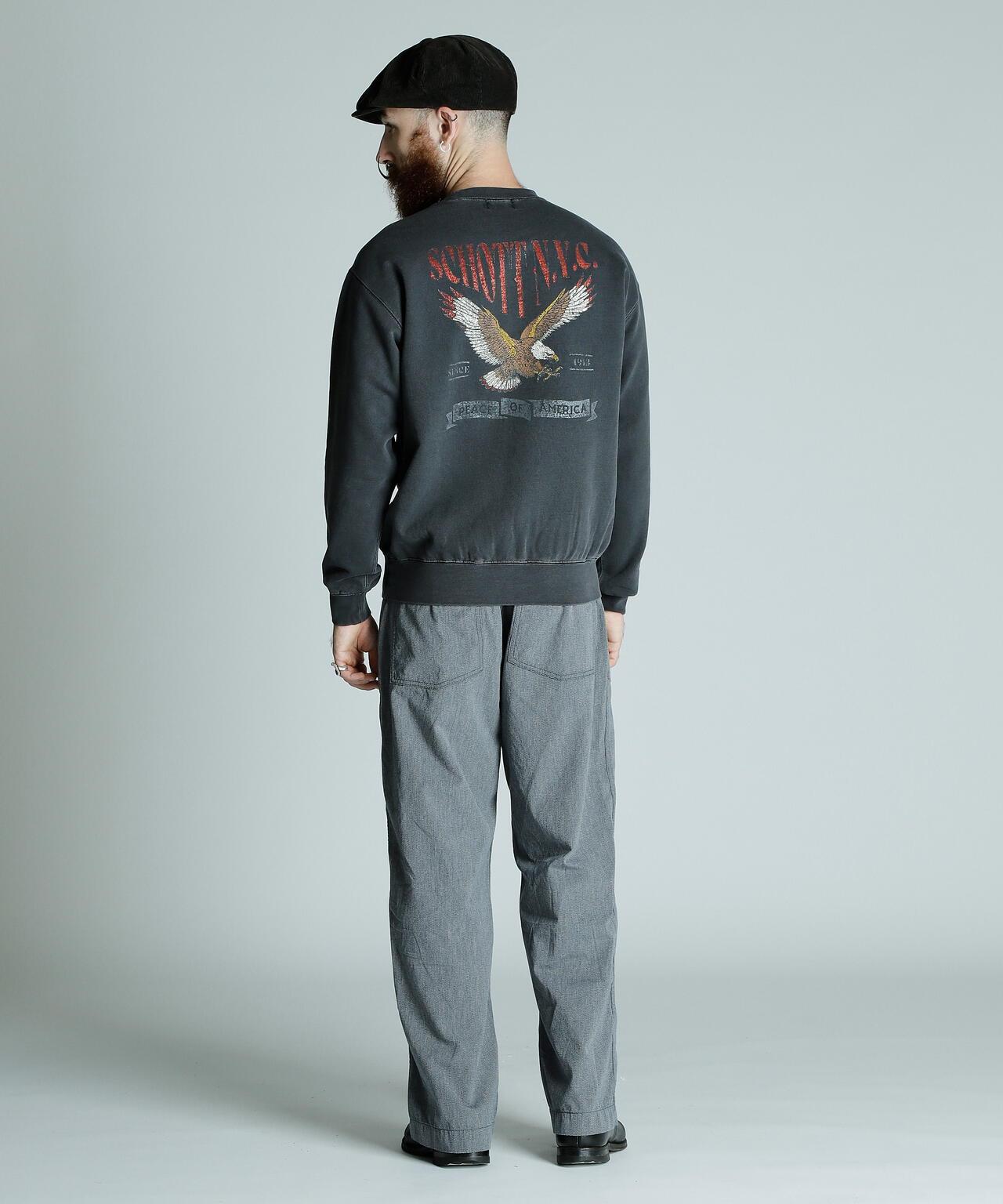 CREW SWEAT TRAD EAGLE/傳統鷹圖案圓領衛衣