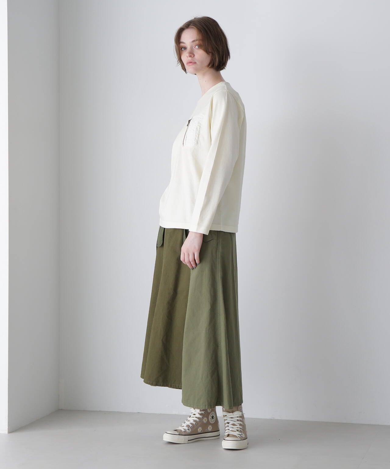 《直營店限定》長袖褪色 MA-1 口袋款