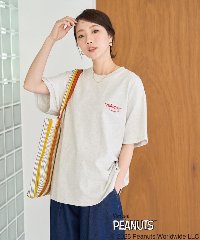 聯名/《史努比》/ Snoopy / 分散印花 刺繡 短袖 T恤【限定推出】