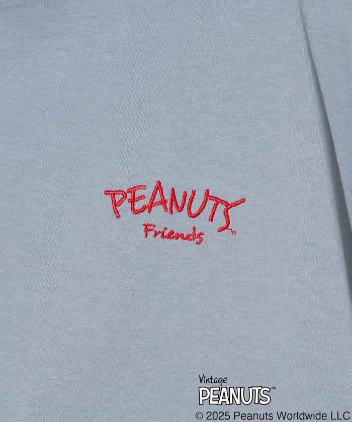 聯名/《史努比》/ Snoopy / 分散印花 刺繡 短袖 T恤【限定推出】