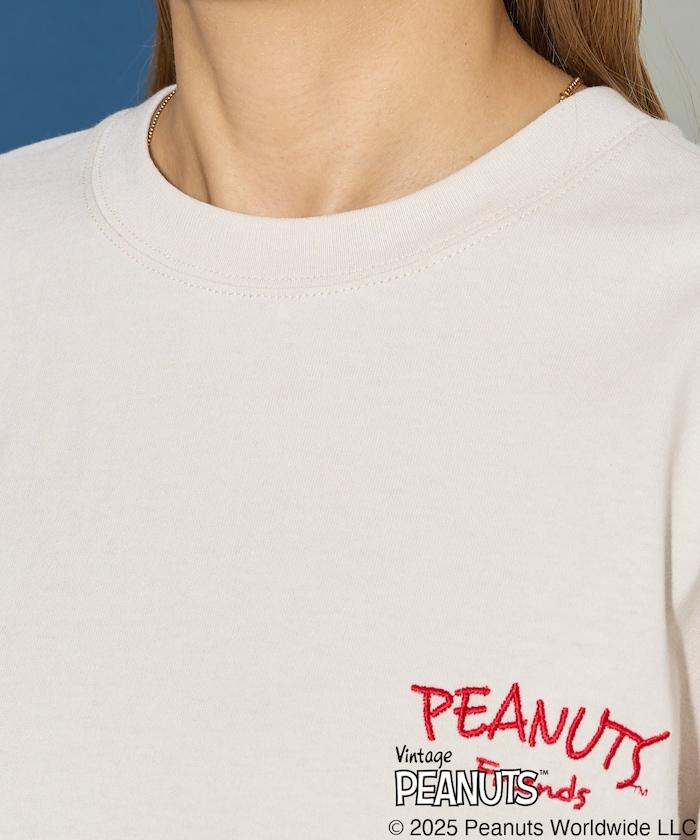 聯名/《史努比》/ Snoopy / 分散印花 刺繡 短袖 T恤【限定推出】