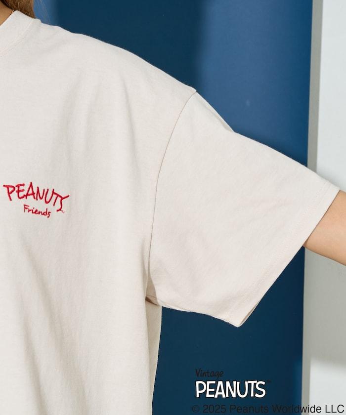聯名/《史努比》/ Snoopy / 分散印花 刺繡 短袖 T恤【限定推出】