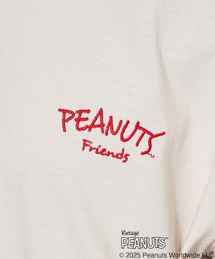 聯名/《史努比》/ Snoopy / 分散印花 刺繡 短袖 T恤【限定推出】