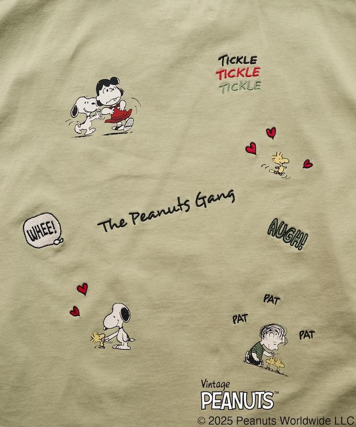 聯名/《史努比》/ Snoopy / 分散印花 刺繡 短袖 T恤【限定推出】