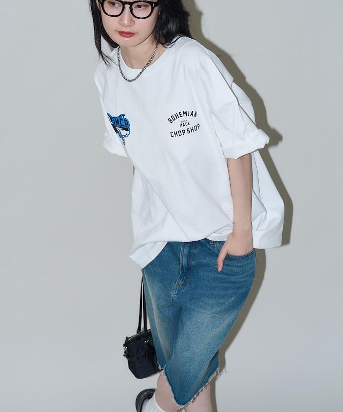 "BMCP WOLF" 狼 後背印花T恤