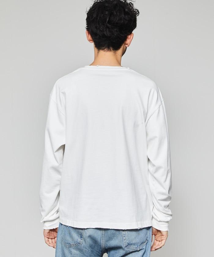 破壞長袖T-shirt