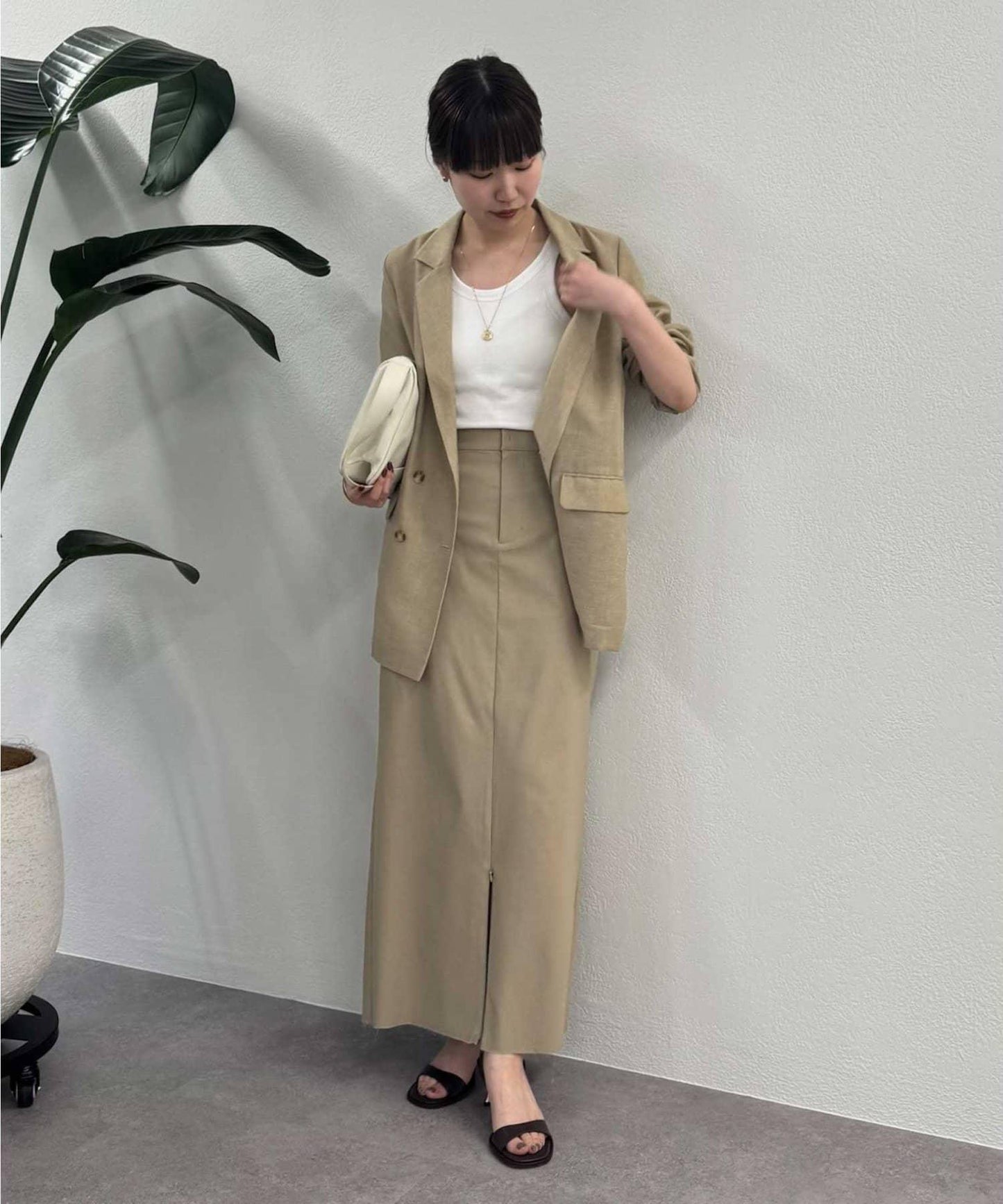 【CHIKA聯名單品】【PM尺碼】拉鍊緊身裙