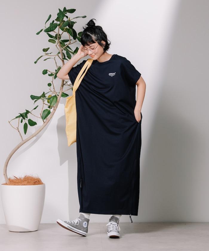 聯名 側拉鍊連衣裙