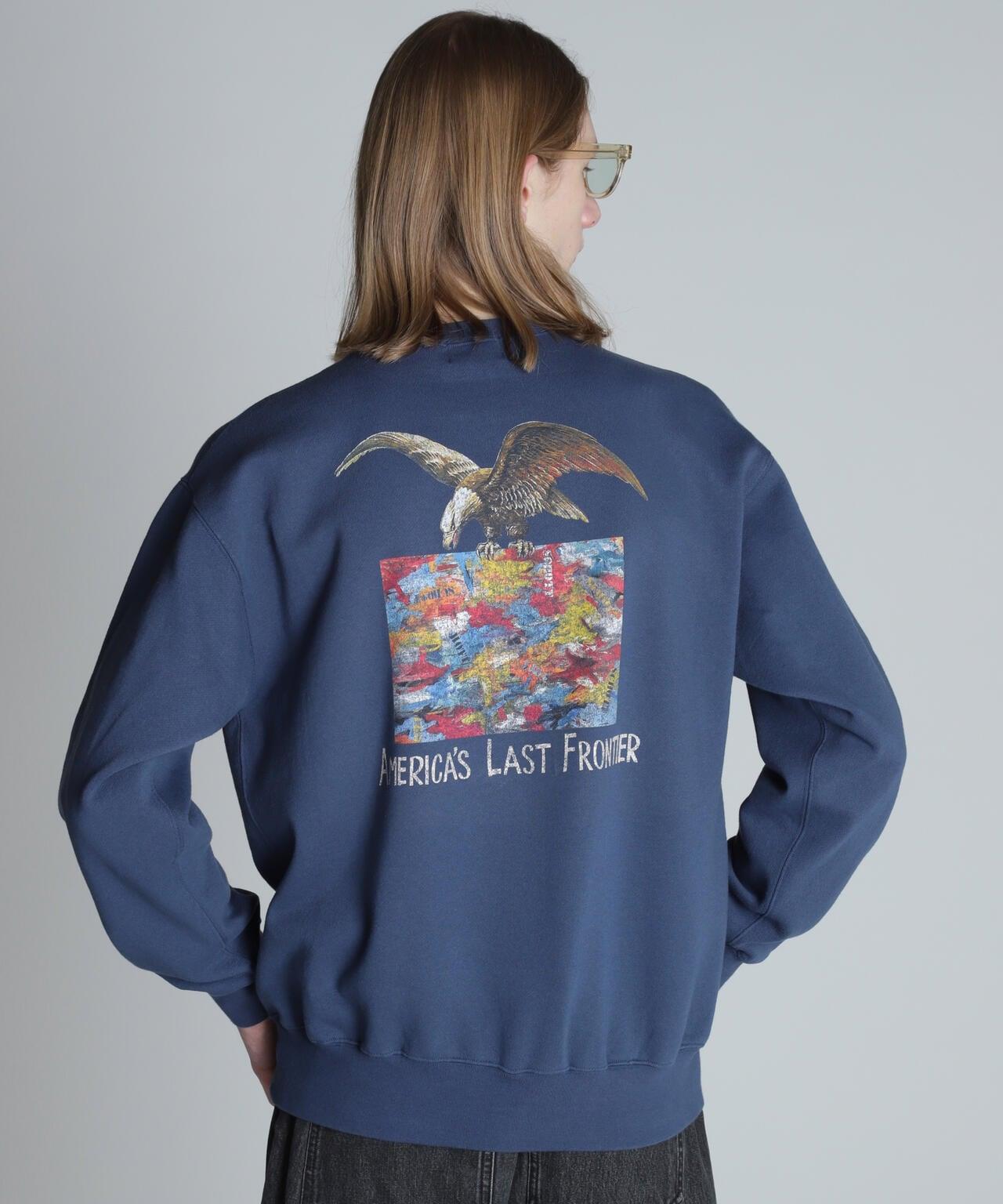 CREW NECK 毛衣 鷹和地圖