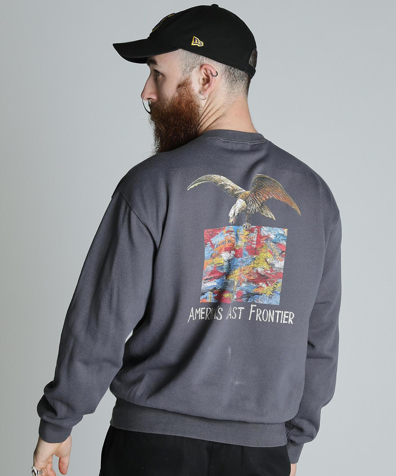 CREW NECK 毛衣 鷹和地圖