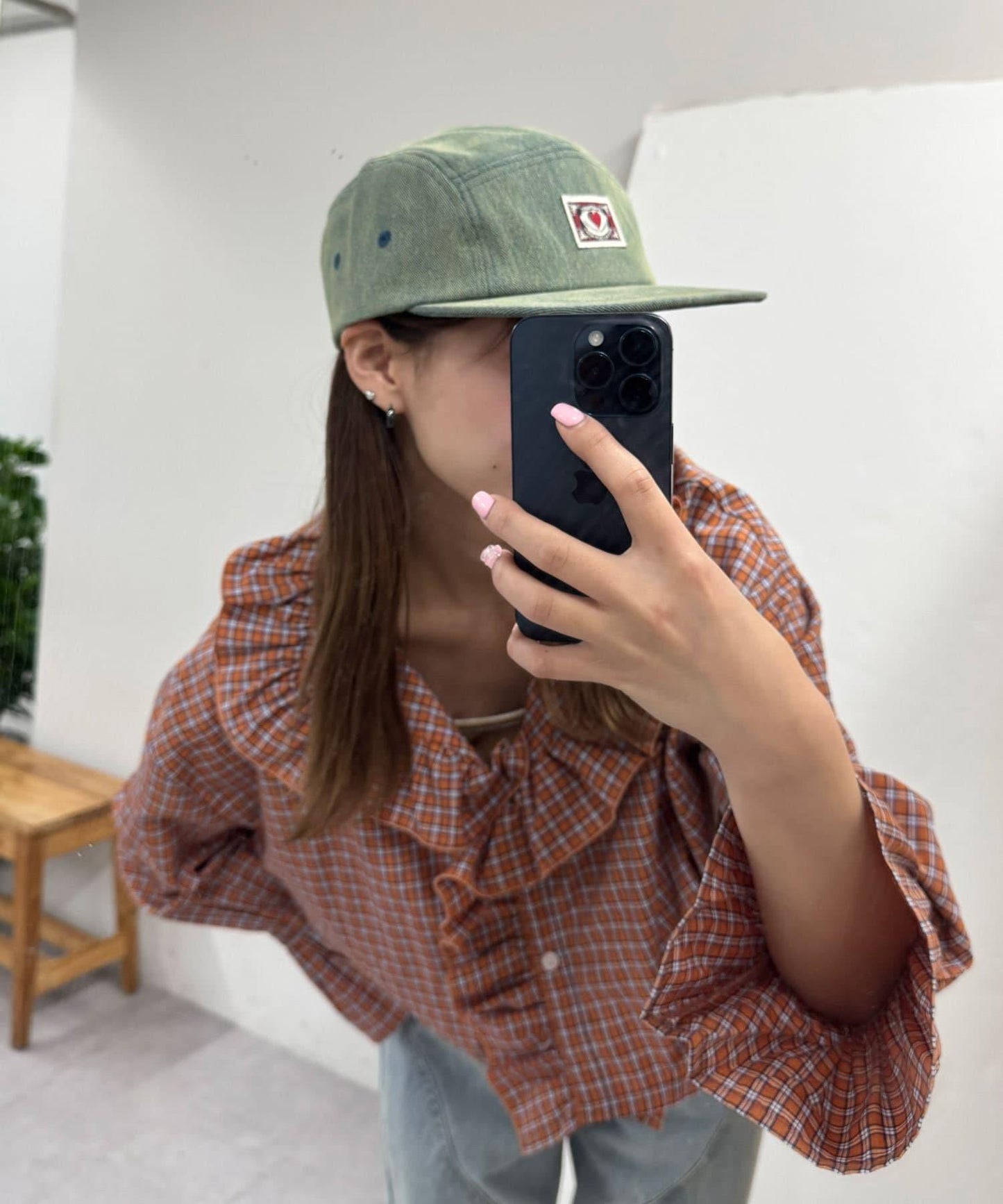 一點標誌牛仔噴氣帽