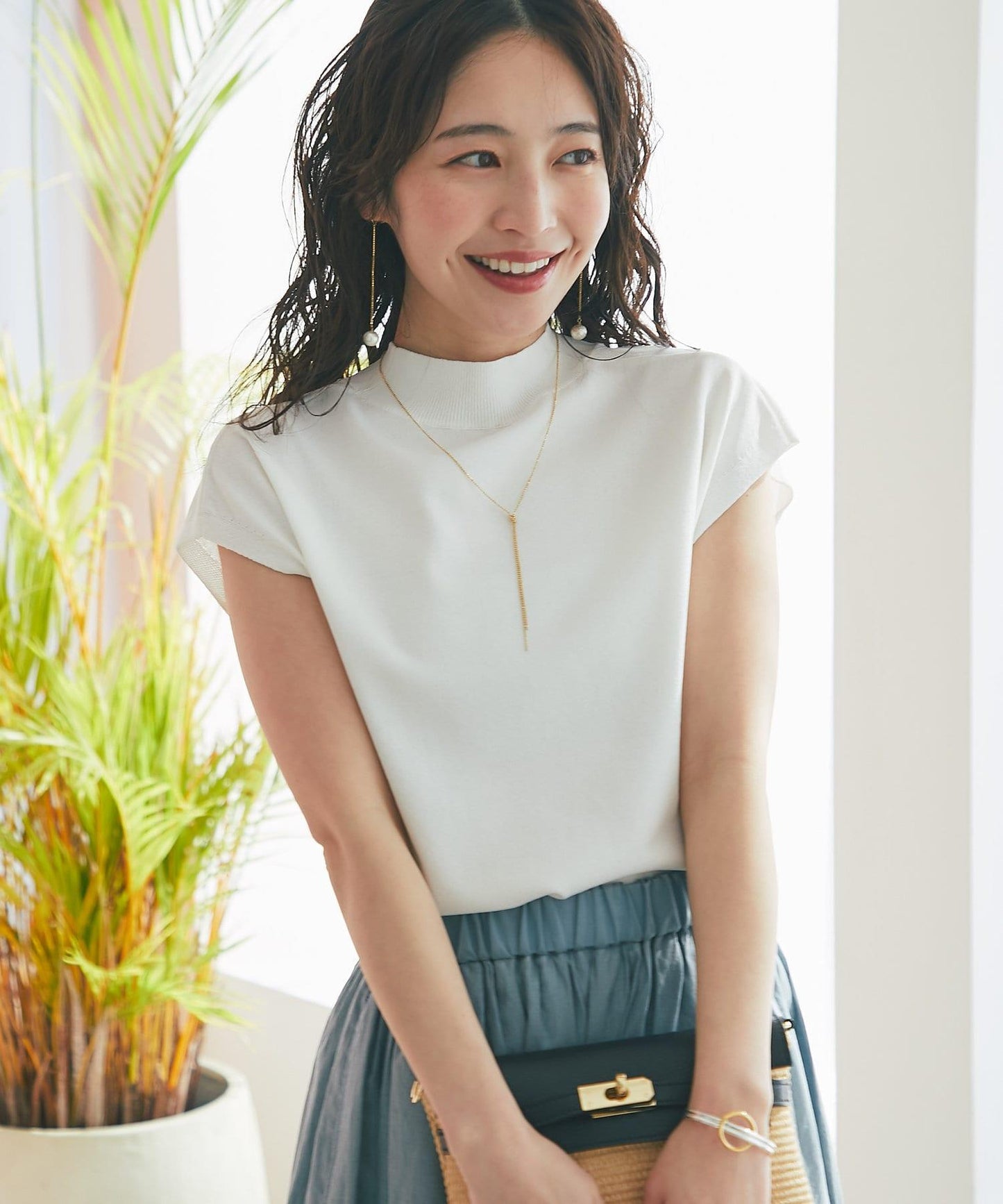【名品・防紫外線・接觸冷感】冰涼觸感防曬高領法蘭絨衫
