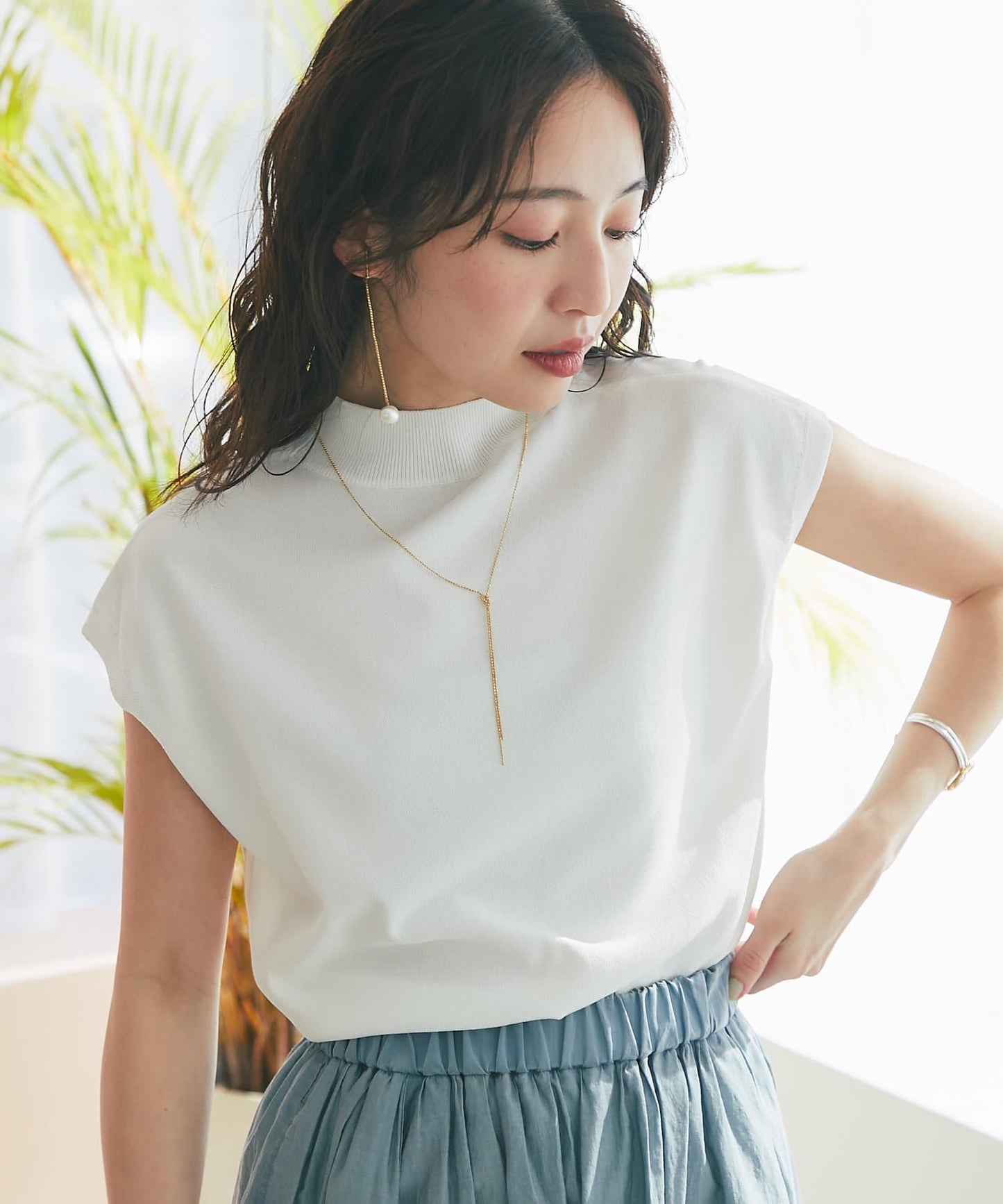 【名品・防紫外線・接觸冷感】冰涼觸感防曬高領法蘭絨衫