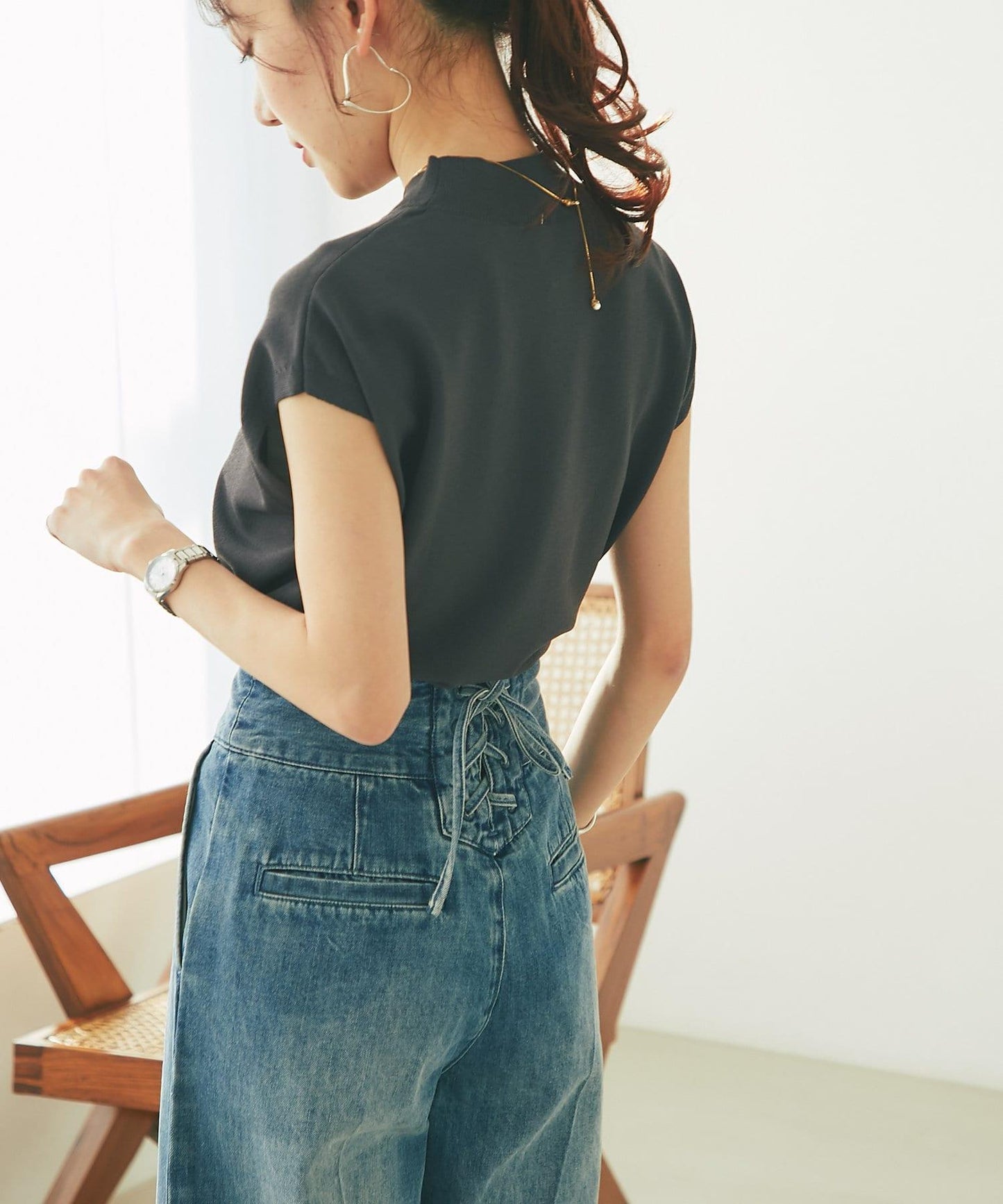 【名品・防紫外線・接觸冷感】冰涼觸感防曬高領法蘭絨衫