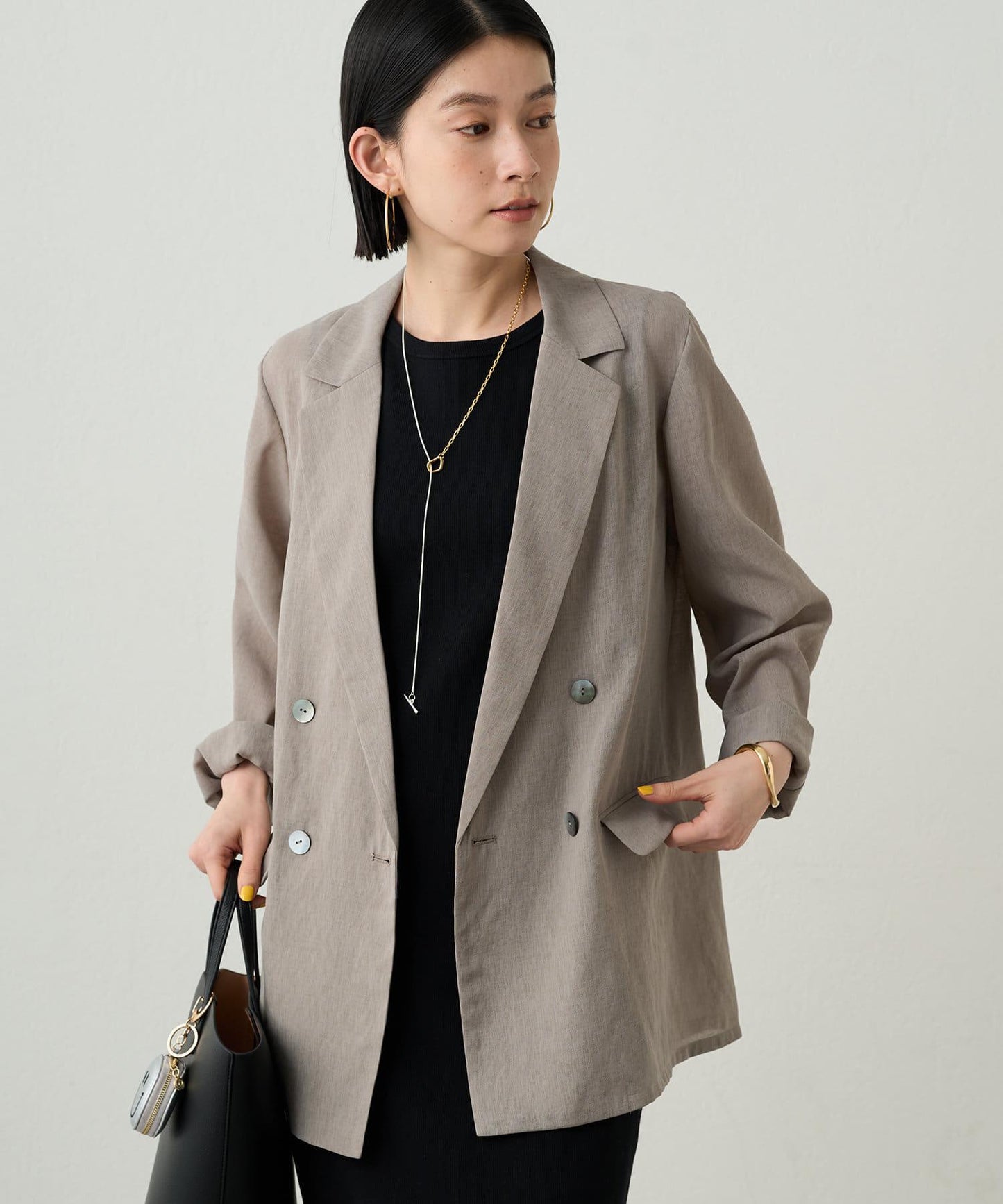 亞麻風夾克