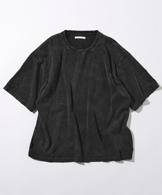 復古加工 短袖圓領T恤