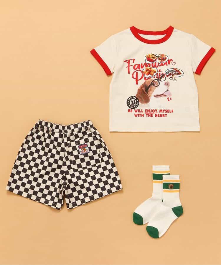 【連衣裙】精彩領口狗學院T恤