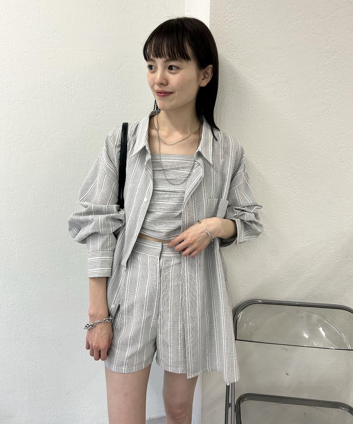 條紋短褲
