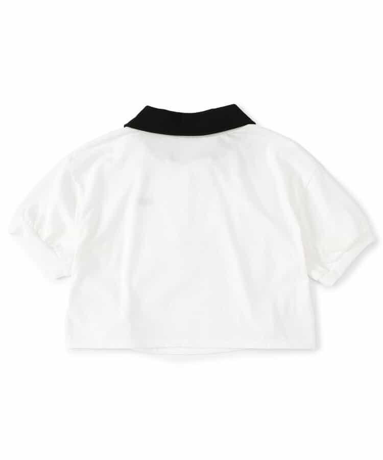 前拉鍊收褶T-shirt