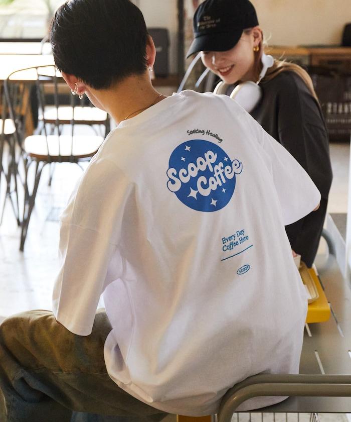 Scoop Coffee×FREAK'S STORE 聯名 大尺寸 後背印花 T恤
