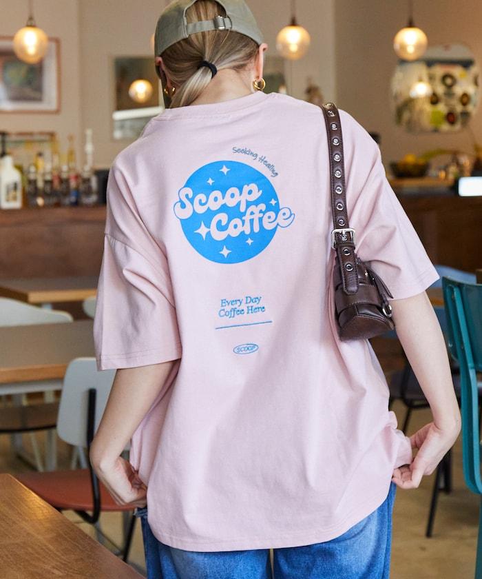 Scoop Coffee×FREAK'S STORE 聯名 大尺寸 後背印花 T恤