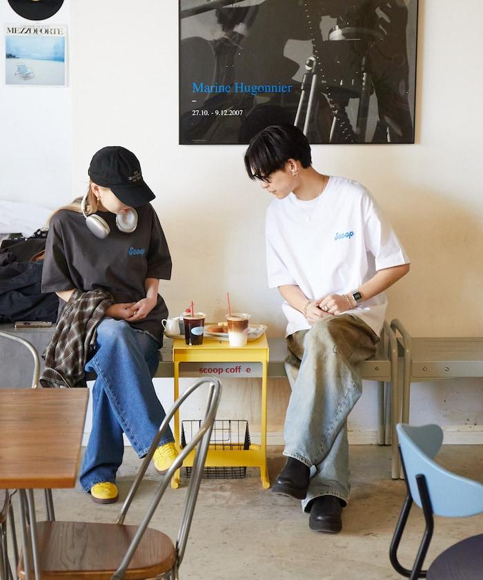 Scoop Coffee×FREAK'S STORE 聯名 大尺寸 後背印花 T恤