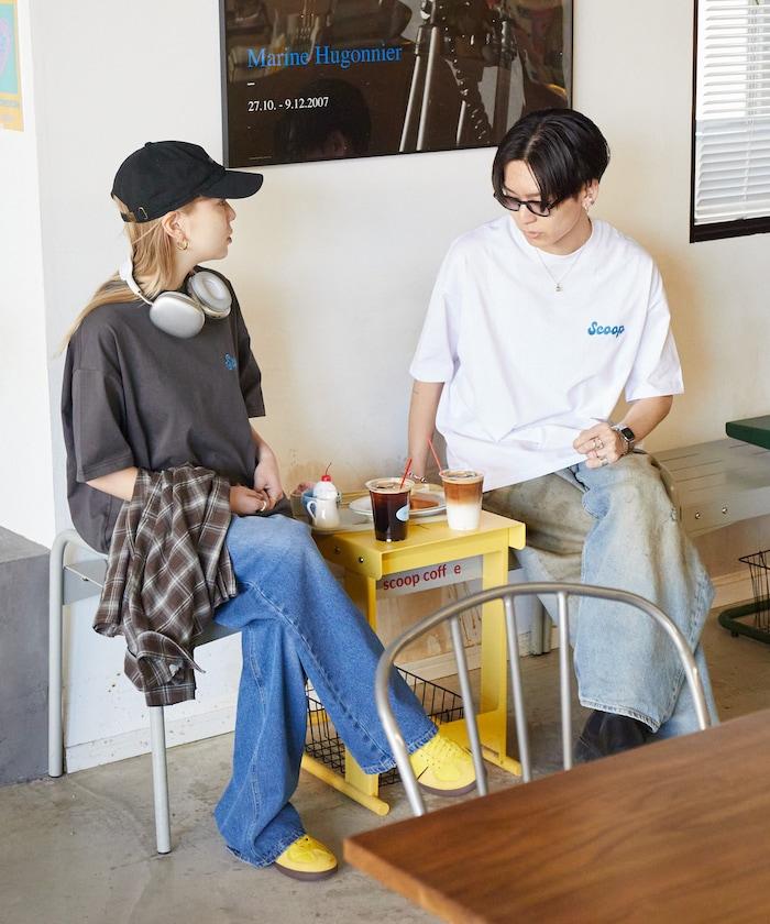 Scoop Coffee×FREAK'S STORE 聯名 大尺寸 後背印花 T恤