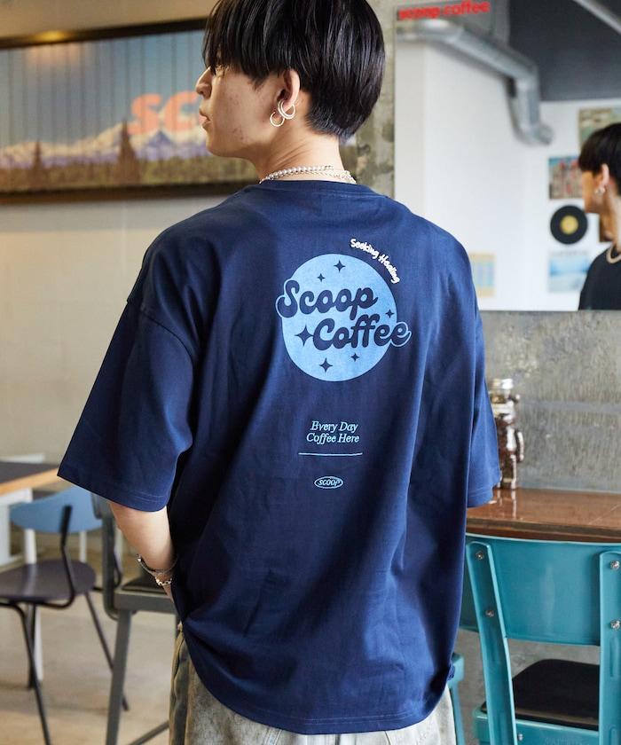 Scoop Coffee×FREAK'S STORE 聯名 大尺寸 後背印花 T恤
