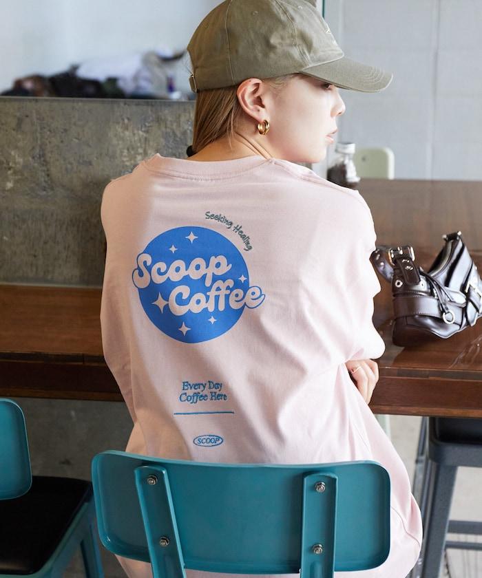 Scoop Coffee×FREAK'S STORE 聯名 大尺寸 後背印花 T恤